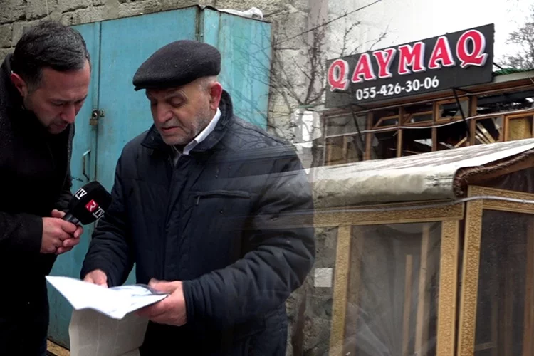 Bakının mərkəzində yanan restoran QANUNSUZDUR - ÖZƏL VİDEO