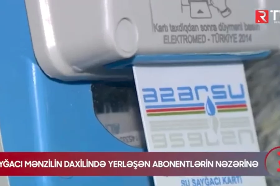 Su sayğacları mənzilin daxilində yerləşən abonentlərin NƏZƏRİNƏ