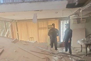 Bakıda mərasim evinin tavanı çökdü - Yaralananlar var - FOTO