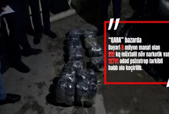 "Qara bazar"da 8 milyon manatlıq narkotik əməliyyatı - VİDEO