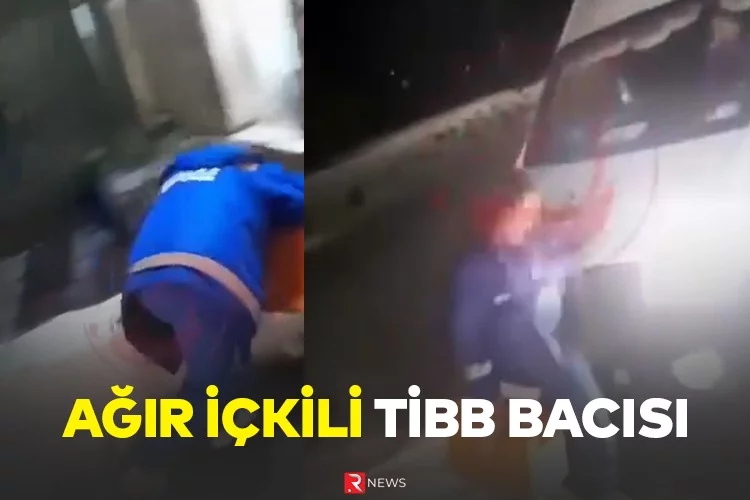 Ağır içkili tibb bacısı - VİDEO