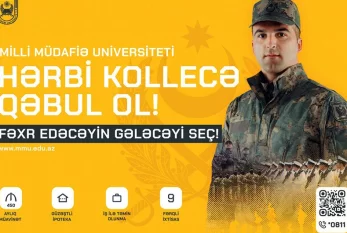 Milli Müdafiə Universitetinin qəbul elan olunub 