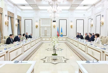 Qazaxıstan Prezidenti Milli Məclisin sədri ilə görüşüb 