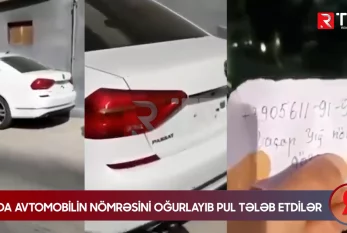 Bakıda avtomobilin nömrəsini oğurlayıb PUL TƏLƏB ETDİLƏR - VİDEO