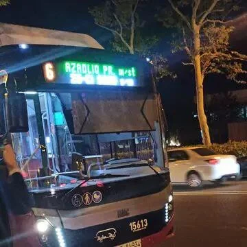 Bakıda ağac "Baku Bus"un üzərinə aşdı - VİDEO
