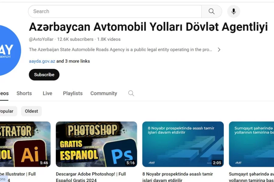 AAYDA-nın "Youtube" kanalı oğurlandı -AÇIQLAMA