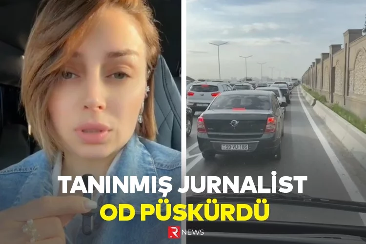 Tanınmış jurnalist OD PÜSKÜRDÜ - VİDEO