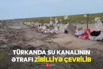 Türkanda su kanalının ətrafı zibilliyə çevrilib - ÖZƏL