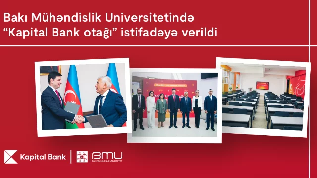 Bakı Mühəndislik Universitetində “Kapital Bank otağı" istifadəyə verildi 