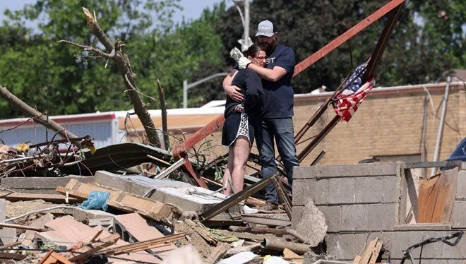 ABŞ-da tornado: Ölən və yaralananlar var