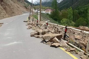 Ordubadda qaya uçqunu baş verib - FOTO