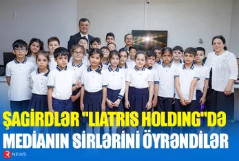 Şagirdlər "Liatris Holding"də medianın sirlərini öyrəndilər - VİDEO