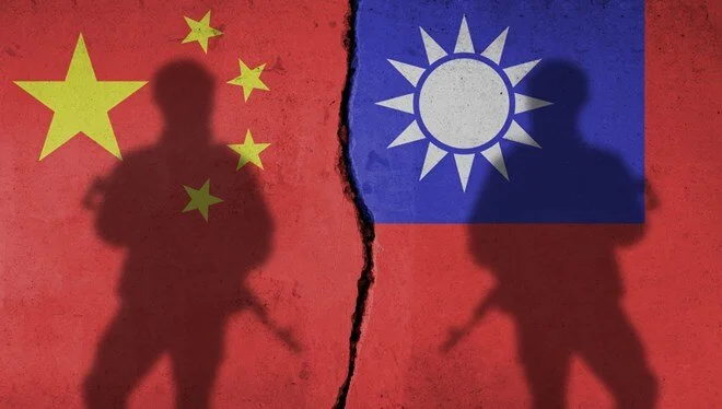 Çindən Tayvanı əhatə edən hərbi təlim 