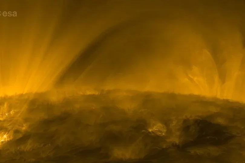 ESA Günəşin səthini təfərrüatı ilə göstərən video paylaşıb