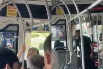Avtobusda sürücü ilə sərnişinlər arasında GƏRGİNLİK: 