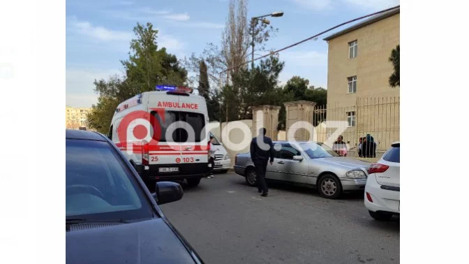 Bakıda məktəbdə dərs zamanı QORXULU HADİSƏ - Dərhal təcili yardım gəldi + FOTOLAR