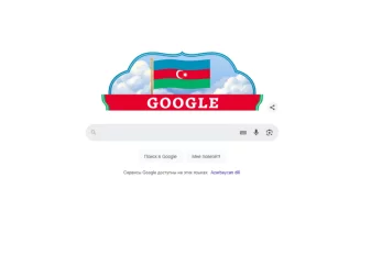 “Google” Azərbaycan bayrağının rənglərində dudl hazırlayıb 