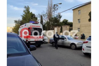 Bakıda məktəbdə dərs zamanı QORXULU HADİSƏ - Dərhal təcili yardım gəldi + FOTOLAR