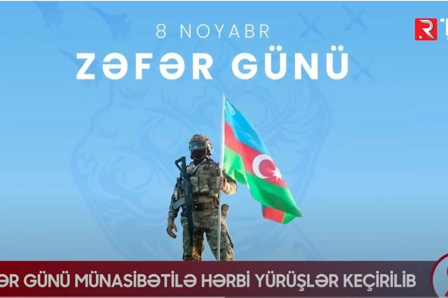 Bakıda Zəfər Günü münasibətilə hərbi yürüşlər keçirildi - VİDEO