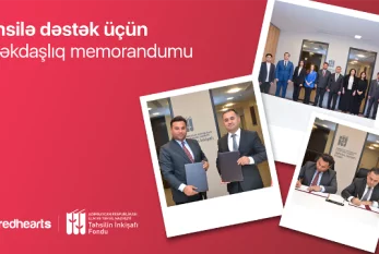 Təhsilin İnkişafı Fondu və Qırmızı Ürəklər Fondu arasında memorandum imzalandı