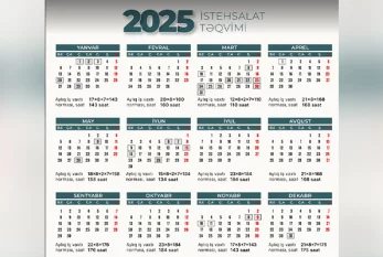 2025-ci ilin qeyri-iş günləri - Açıqlandı