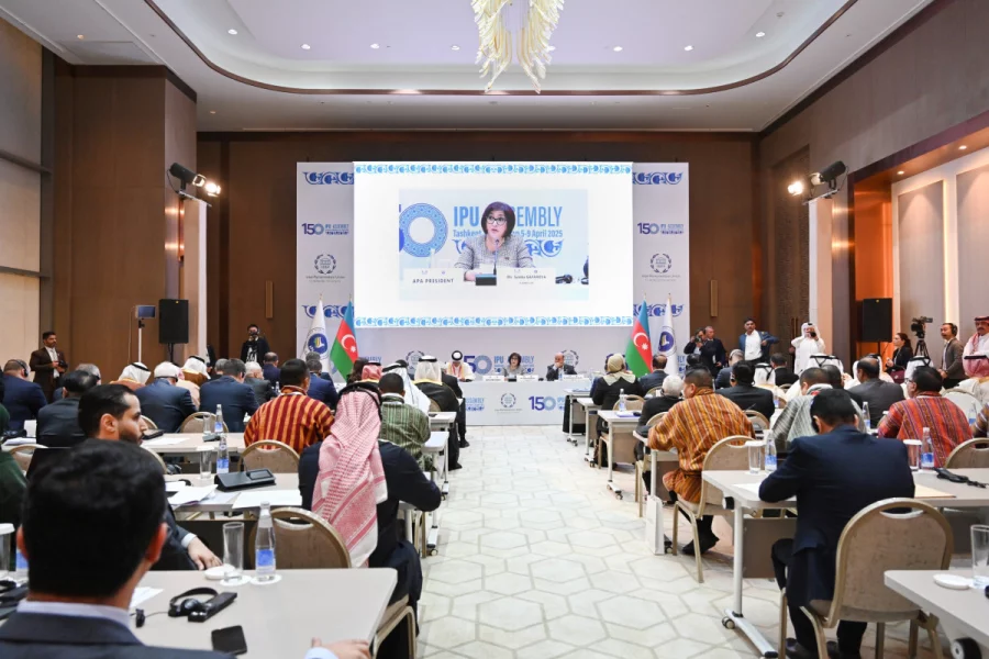 Sahibə Qafarova Özbəkistanda çıxış etdi